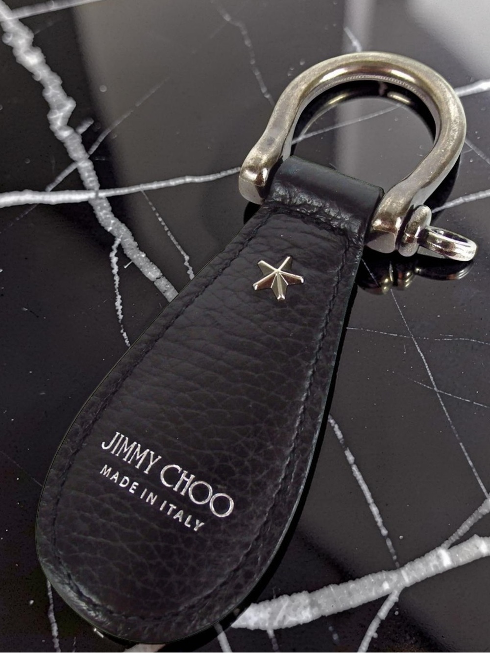 Jimmy Choo Star Studded Leather Bag Charm/Keyring ✨🤩